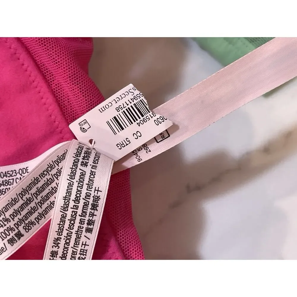 NWT Victoria’s Secret Very Sexy Push Up Longline Hot Pink Bra 36 B $84.95 - Picture 3 of 4